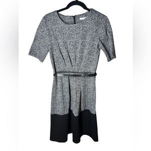 41 Hawthorne SIze XS DRESS Black and Grey Heather with Belt